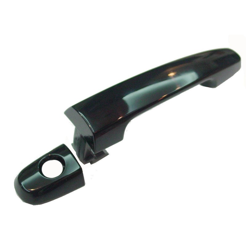 Door Handle Front Driver Side/Passenger Side Toyota Highlander 2001-2007 Outer With Keyhole (Smooth Black) , TO1310136