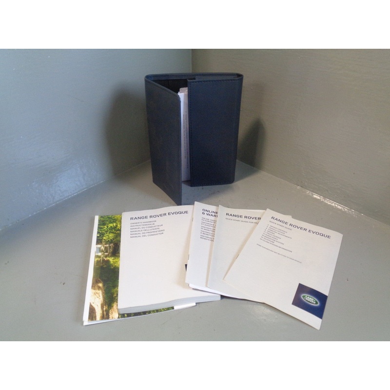 Range Rover Evoque Handbook User Manual in Wallet L538 2011 to 2018