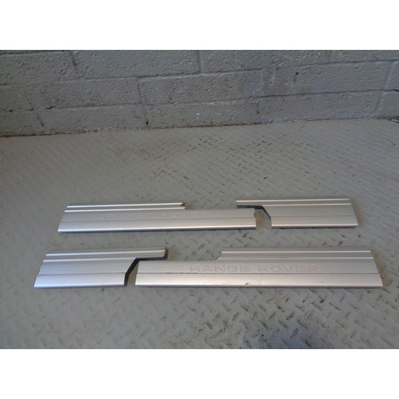 Range Rover L322 Kick Plates Full Set of 4 Aluminium Genuine 2006 to 2013 L14114
