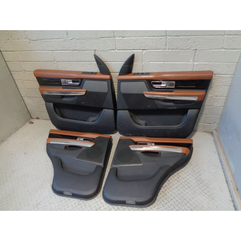 Range Rover Sport Door Cards in Tan and Black Facelift L320 2009 to 2013 K19044