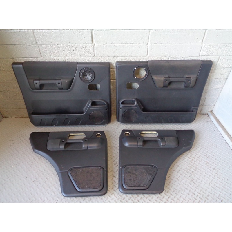 Discovery 2 Door Cards Set of x 4 Black Land Rover 1998 to 2004 R03015
