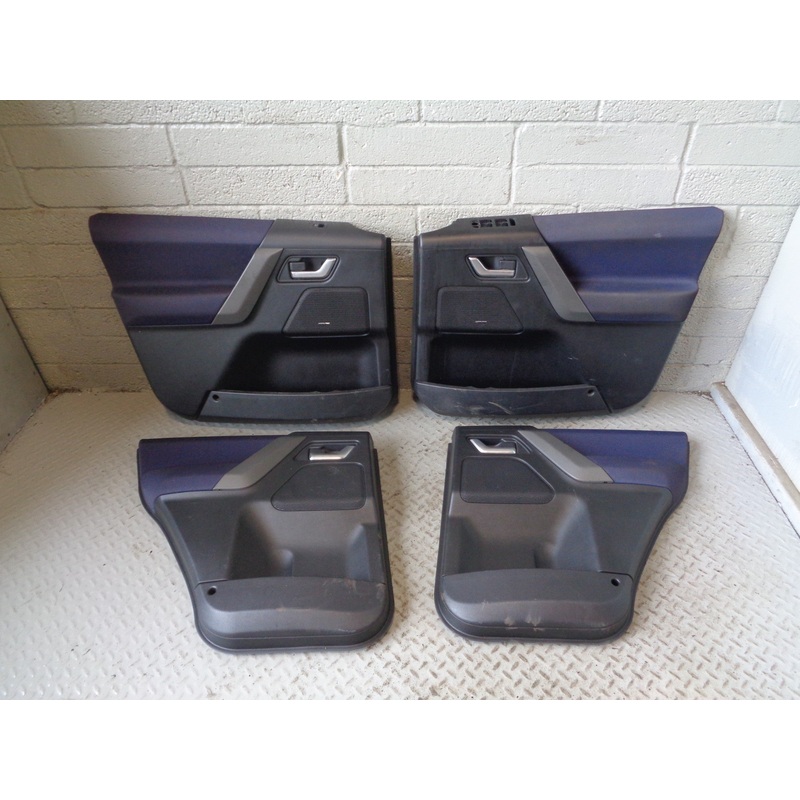 Freelander 2 Door Cards Set of 4 in Blue Cloth Land Rover 2006 to 2011 R23015