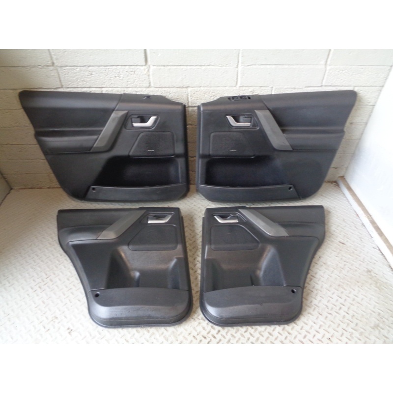 Freelander 2 Door Cards Set of 4 in Black Leather Land Rover 2006 to 2011 R25035