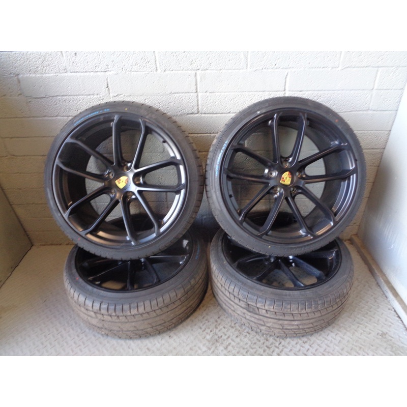 Porsche Cayenne 958 92A Alloy Wheels and Tyres Turbo 22″ Set of 4 2011 to 2018
