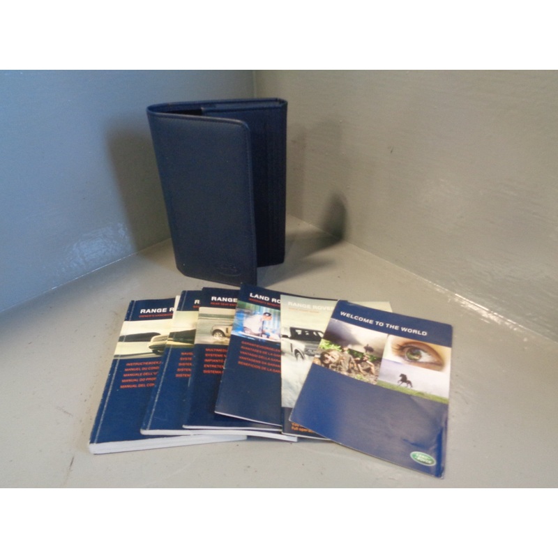 Range Rover Handbook Manual User Guides in Wallet L322 Facelift R01045