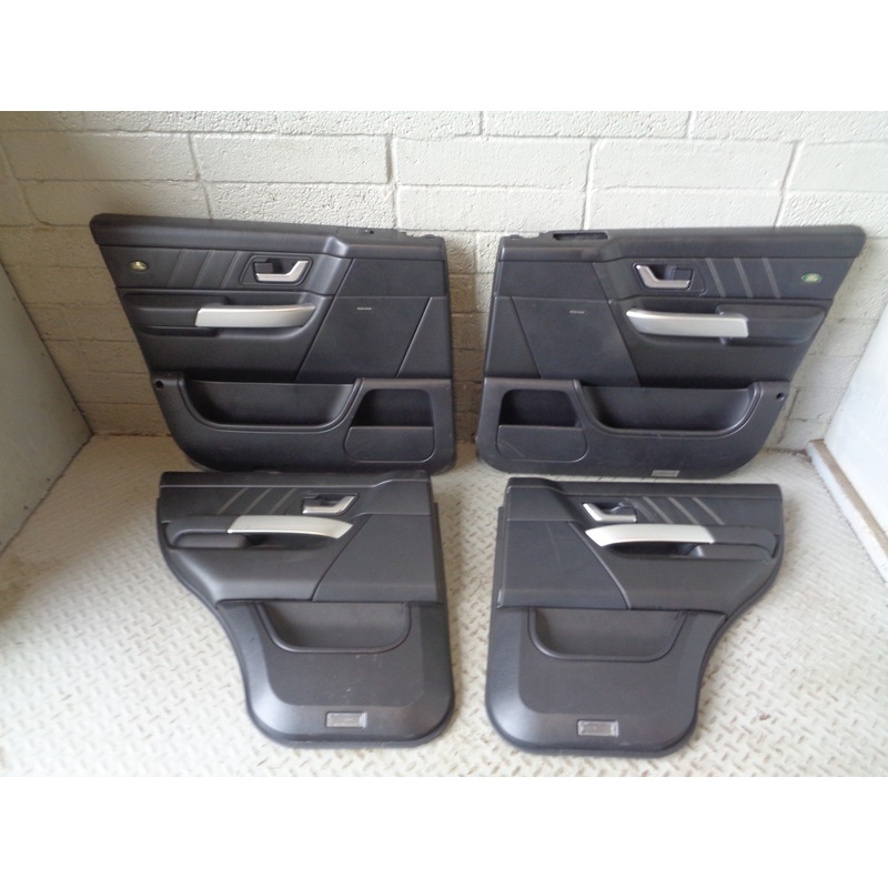 Range Rover Sport Door Cards in Black with Black Leather 2005 to 2009 L17035