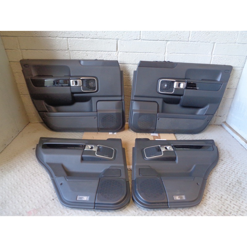 Range Rover L322 Door Cards x 4 in Gloss Black Trim Facelift 2009 to 2013 L24045