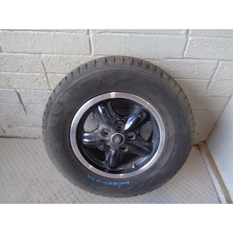 Discovery 2 Alloy Wheel and Tyre 16” 235/70R16 Black Land Rover R11045SP