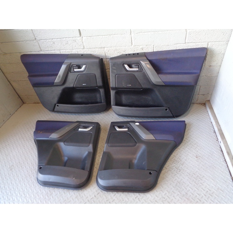 Freelander 2 Door Cards Set of 4 in Blue Cloth Land Rover 2006 to 2011 R06055