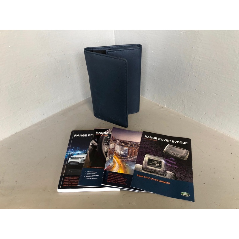 Range Rover Evoque Handbook User Manual in Wallet L538 2011 to 2018 L02095