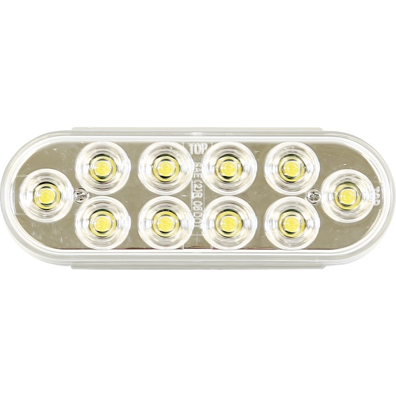 Buyers – 6″ Oval, 10 LED Clear, w-PL2 Connection