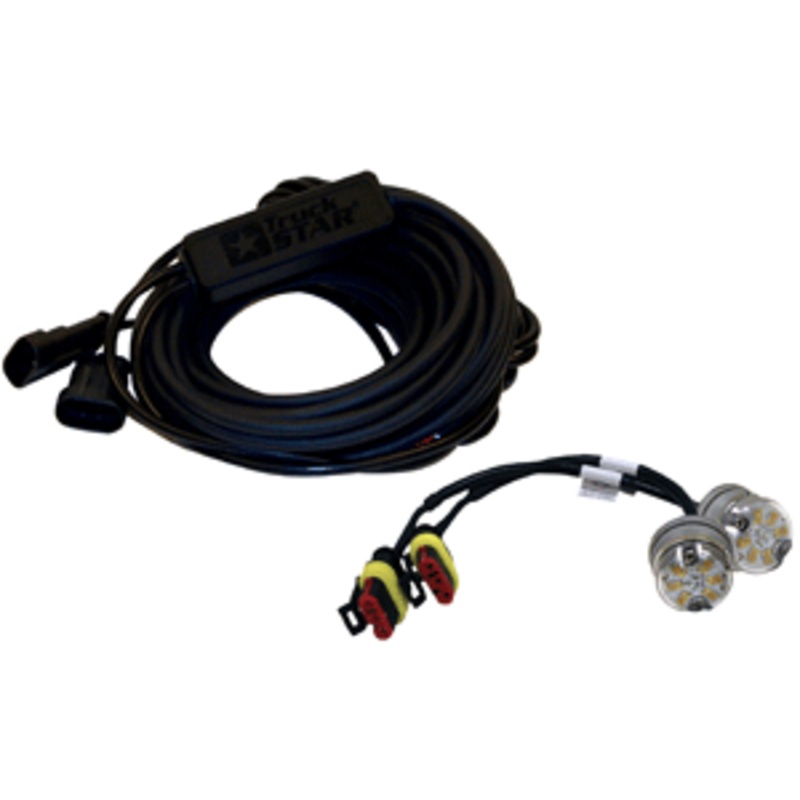 Buyers – Clear LED Strobe Lights (snap-in) 25′ Cable