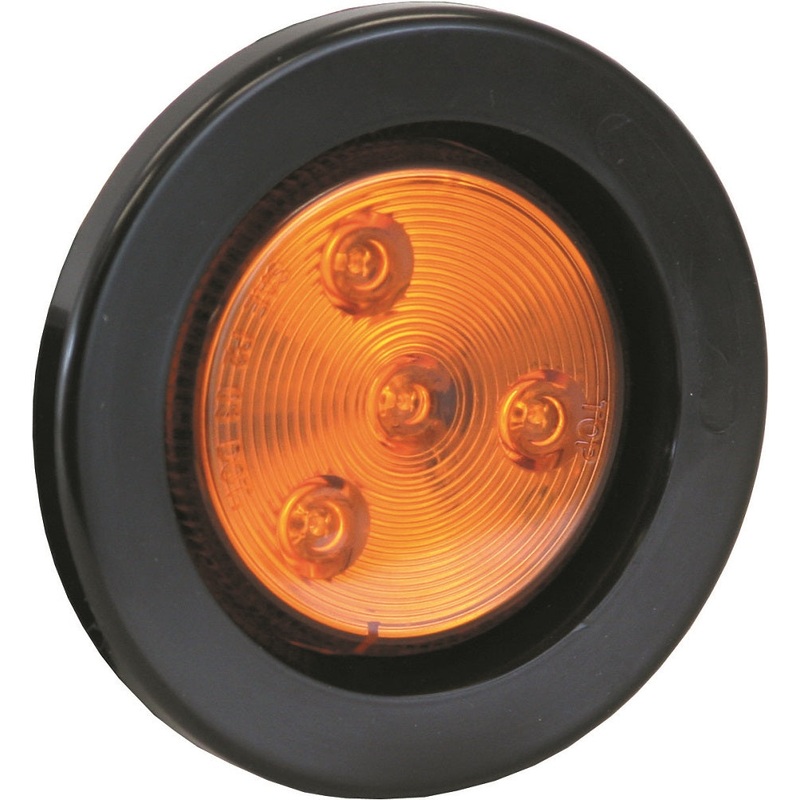 Buyers – Light, 2.5In Rd, Marker, 4 Led, Amber, W-