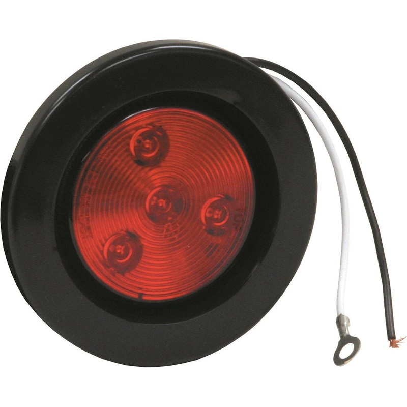 Buyers – Light, 2.5In Rd, Marker, 4 Led, Red, W-