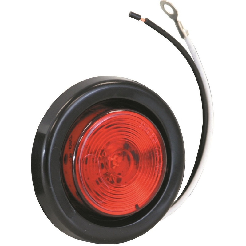 Buyers – Light, 2In Round, Marker, 1 Led, Red W-