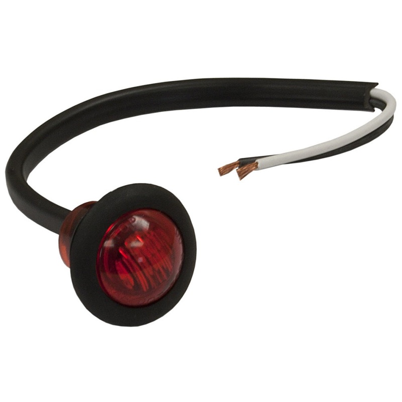 Buyers – Light, .75In, Round, Marker, 3 Led, Red, W-