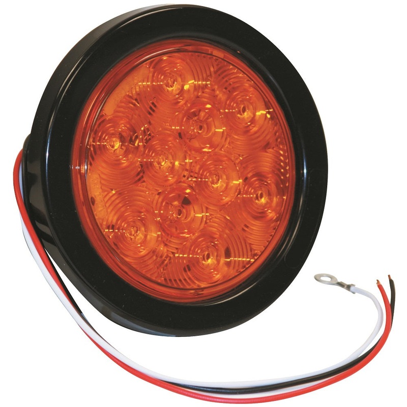 Buyers – Light, 4In Round, Turn&Park, 10 Led, Amber