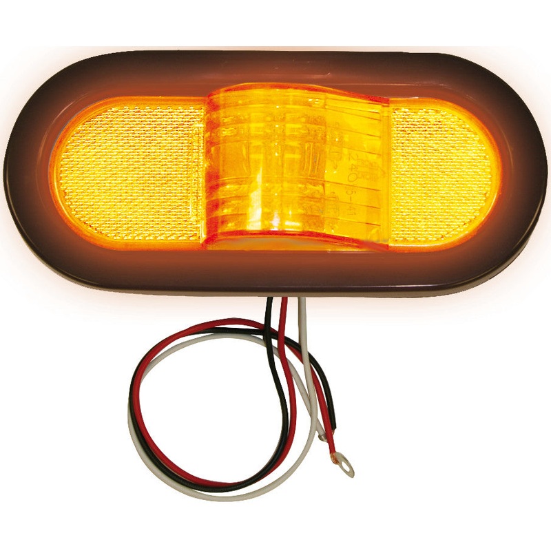 Buyers – Light, 6.5In, Oval. Mid-Turn-Marker, Amber