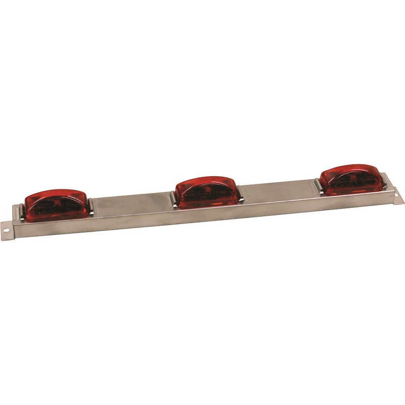 Buyers – Light, Id Marker, 9 Led, Red, 14In Sst