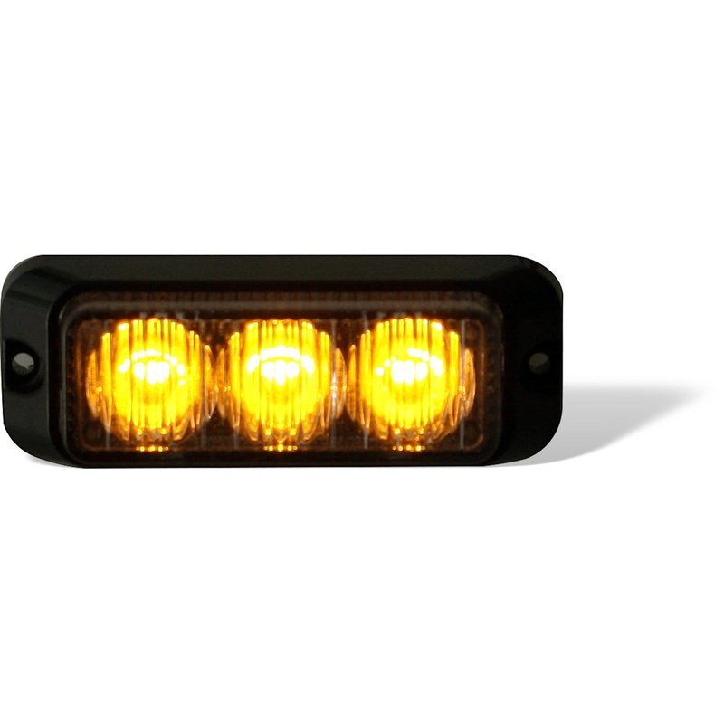 Buyers – Light, Strobe, 3.50In, 3 Led,  Amber, 12-24V