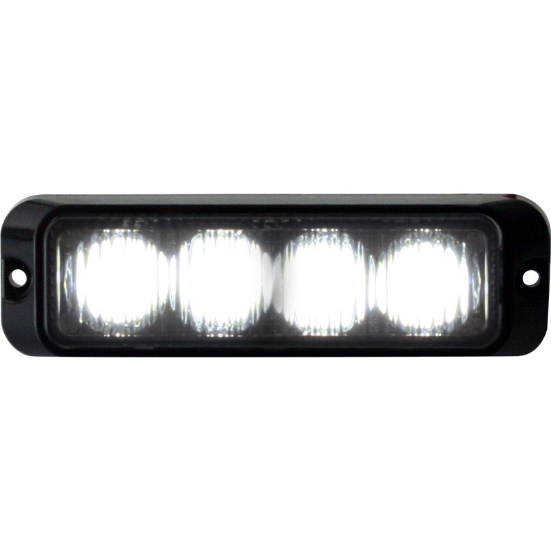 Buyers – Light, Strobe, 4.375In, 4 Led,  Clear, 12-24V