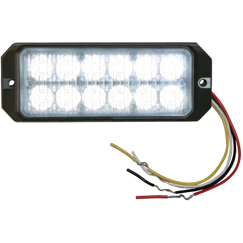 Buyers – Light, Strobe, 5In, 12 Led,  Clear, 12-24 Vdc