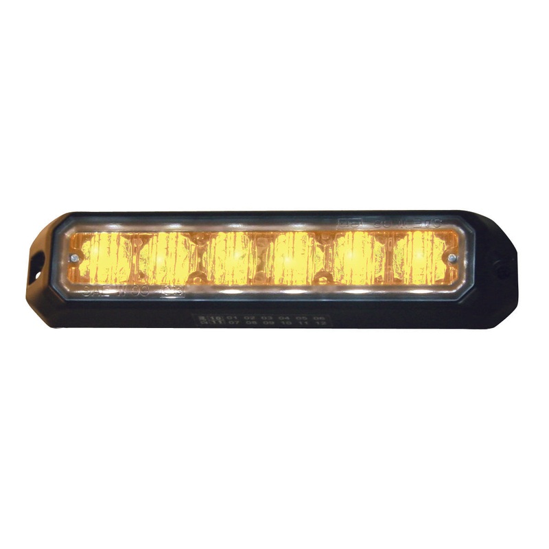Buyers – Light, Strobe, 5In,  6 Led,  Amber, 10-24 Vdc