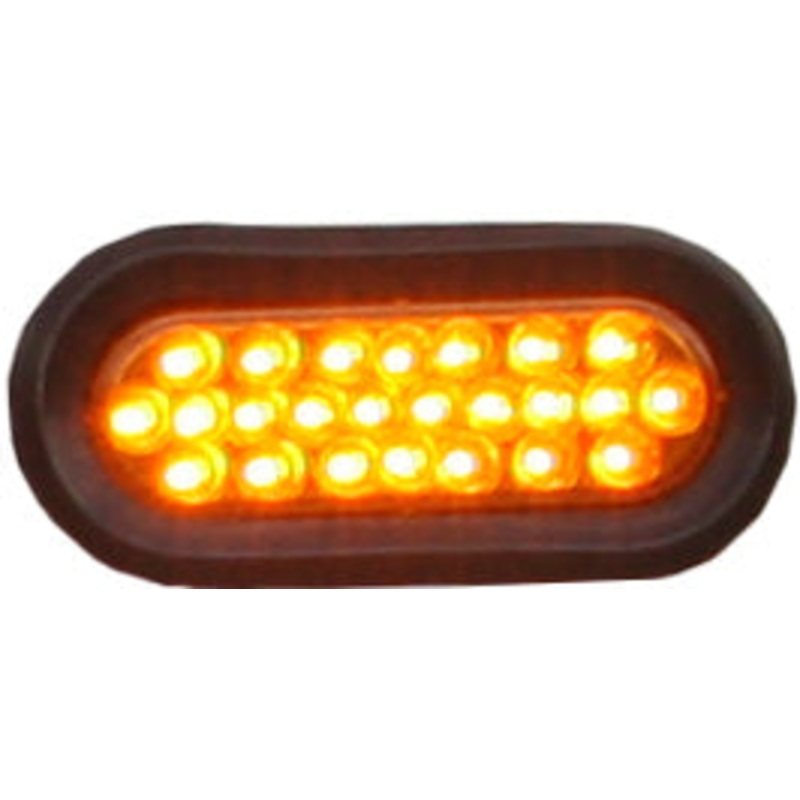 Buyers – Light, Strobe, 6.5In Oval,  Amber, (24) Led,