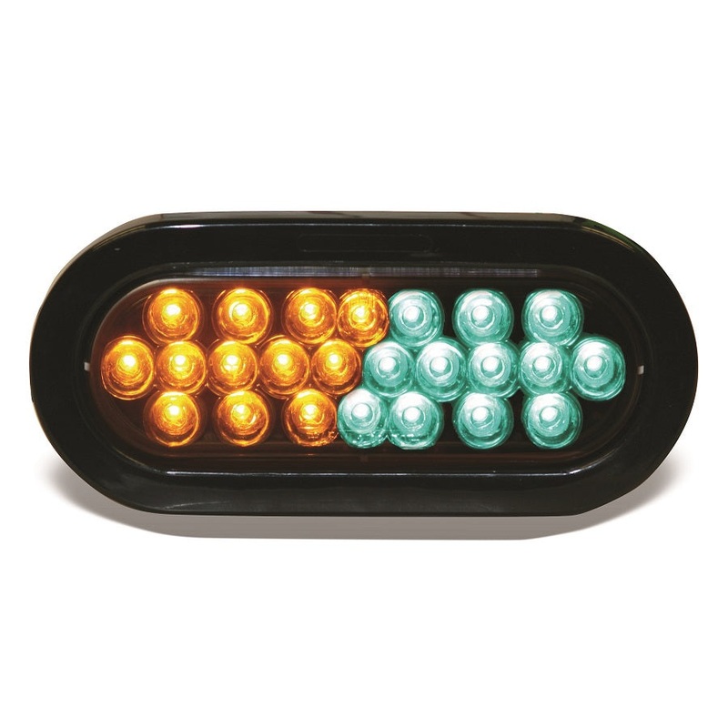 Buyers – Light, Strobe, 6.5In Oval, Amber-Green