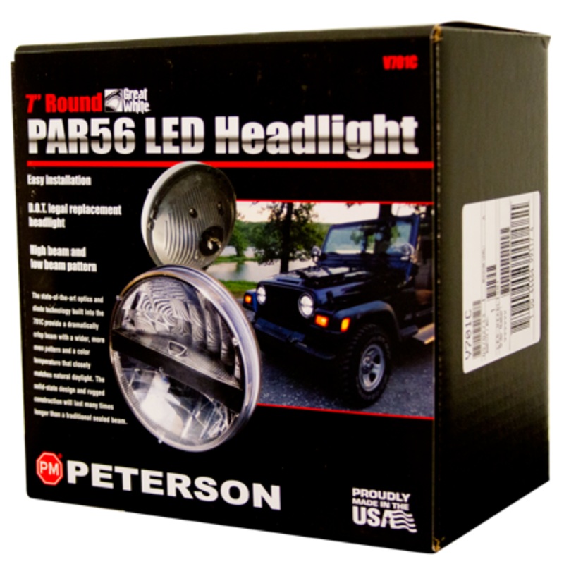 Great White  V701C LED Headlight LED 7″ Round Headlight (1 Pcs)