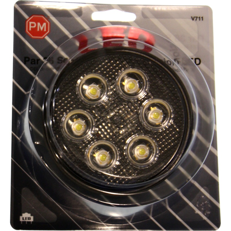 Great White  V711 Round LED Work Light Par 36 LED Replacement Beam (6 Pcs)
