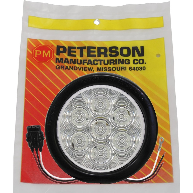 LumenX   817KC-7   Clear, Grommet Mount Kit   4″ Round LED Back-Up Light, AMP