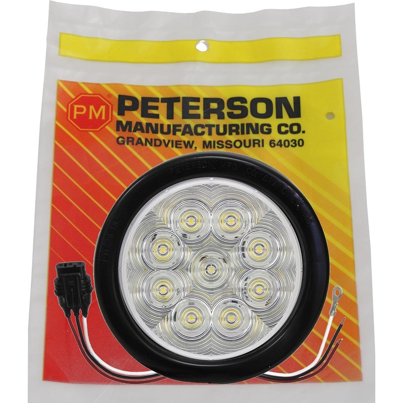 LumenX   817KC-9   Clear, Grommet Mount Kit   4″ Round LED Back-Up Light, AMP