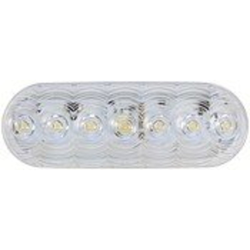 LumenX   821C-7   Clear, Grommet Mount   Oval LED Back-Up Light, PL3