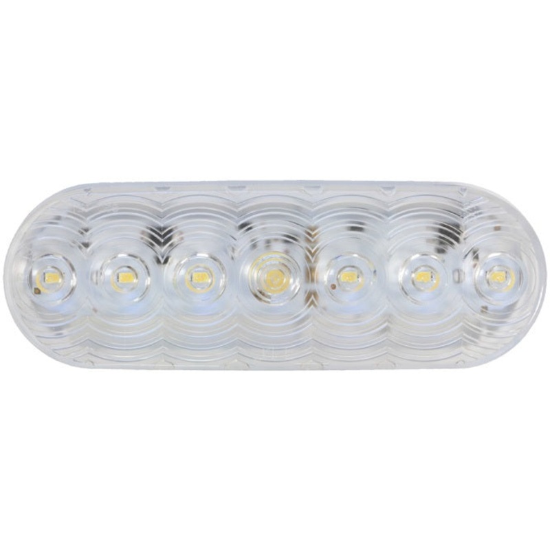 LumenX   M821C-7   Clear, Flange Mount   Oval LED Back-Up Light, PL3