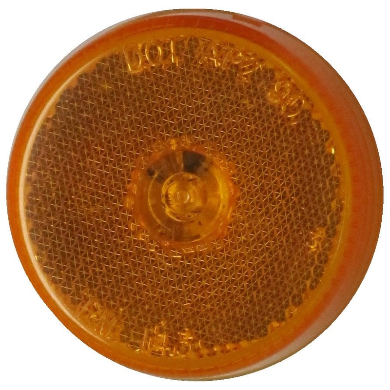 Piranha  LED   173A   Amber   2.5″ LED Clearance-Side Marker Light w-Reflex