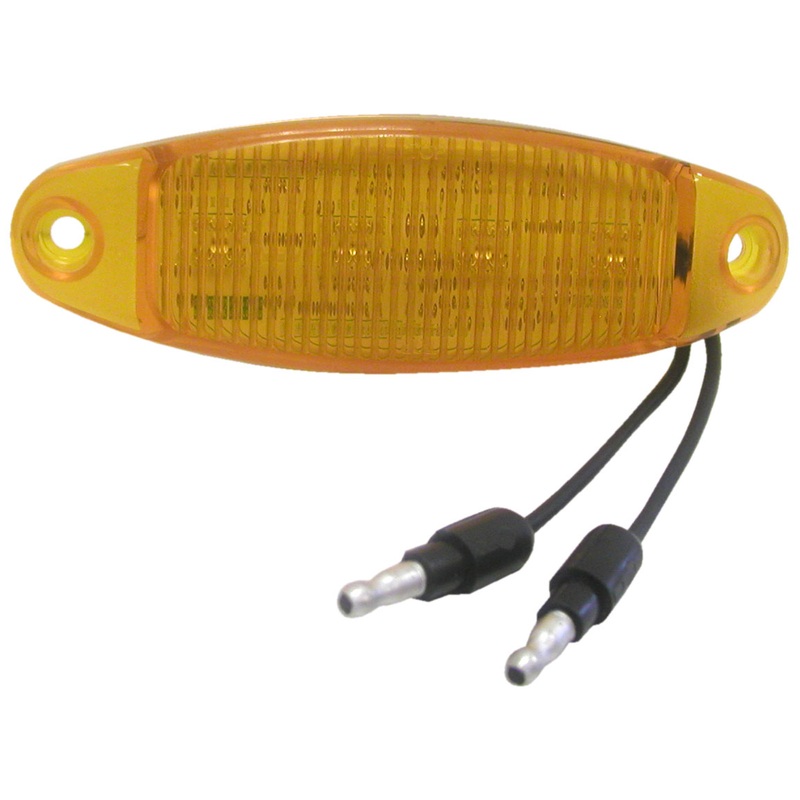 Piranha LED   4354A   Amber w-two .180 bullet terminals   LED Clearance-Side Marker Light