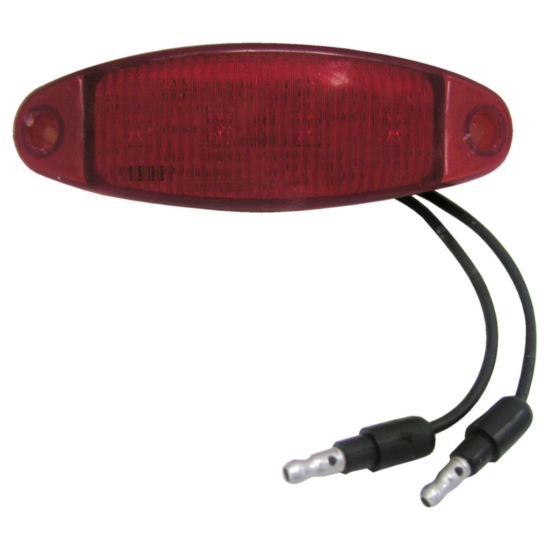 Piranha LED   4354R   Red w-two .180 bullet terminals   LED Clearance-Side Marker Light Single