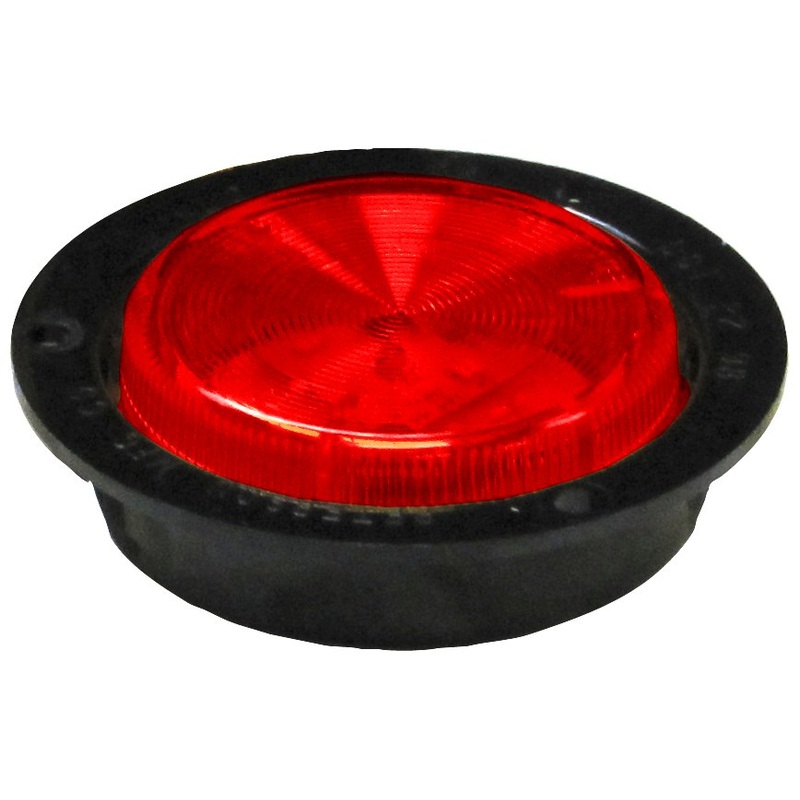Piranha LED   M164FR   Red, Flush Mt.   2″ Clearance-Side Marker Light