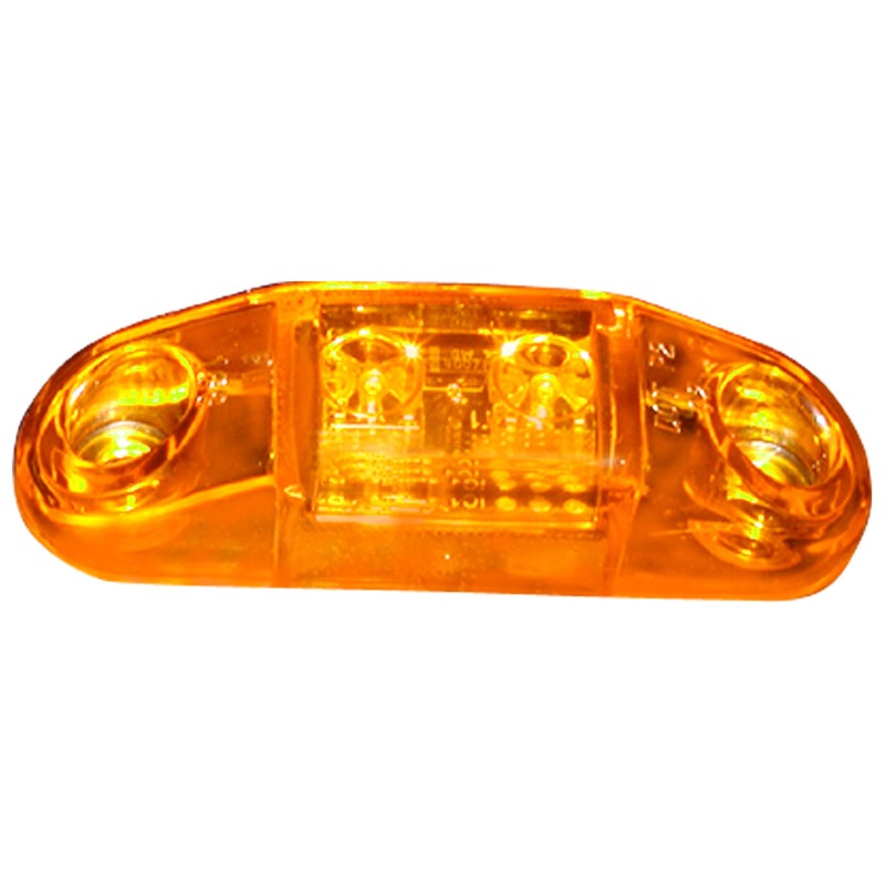 Piranha LED   168A-MV   Amber, Multi-Volt   Slim-Line Clearance & Side Marker Lights Single