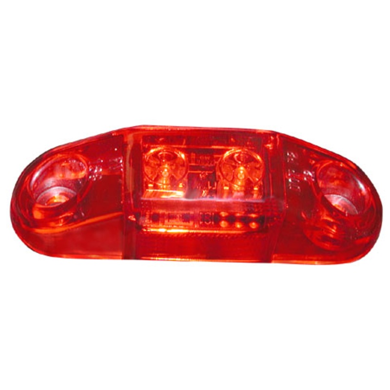 Piranha LED   168R-MV   Red, Multi-Volt   Slim-Line Clearance & Side Marker Lights Single