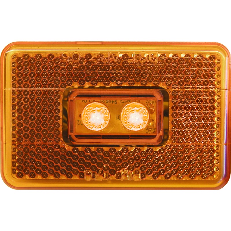 Piranha LED   M170A   Amber   LED Clearance-Side Marker Light w-Reflex