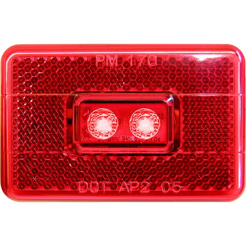Piranha  LED   M170R   Red   LED Clearance-Side Marker Light w-Reflex