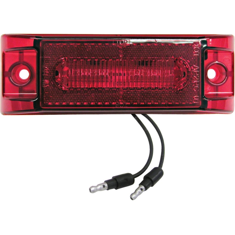 Piranha LED   M187R-BT2   Red w-.180 bullets   Clearance & Side Marker Light w-Reflex (2-Wire)