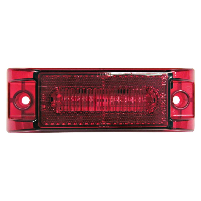 Piranha  LED   M187R-MV   Red, Multi-Volt   Clearance & Side Marker Light w-Reflex (2-Wire)