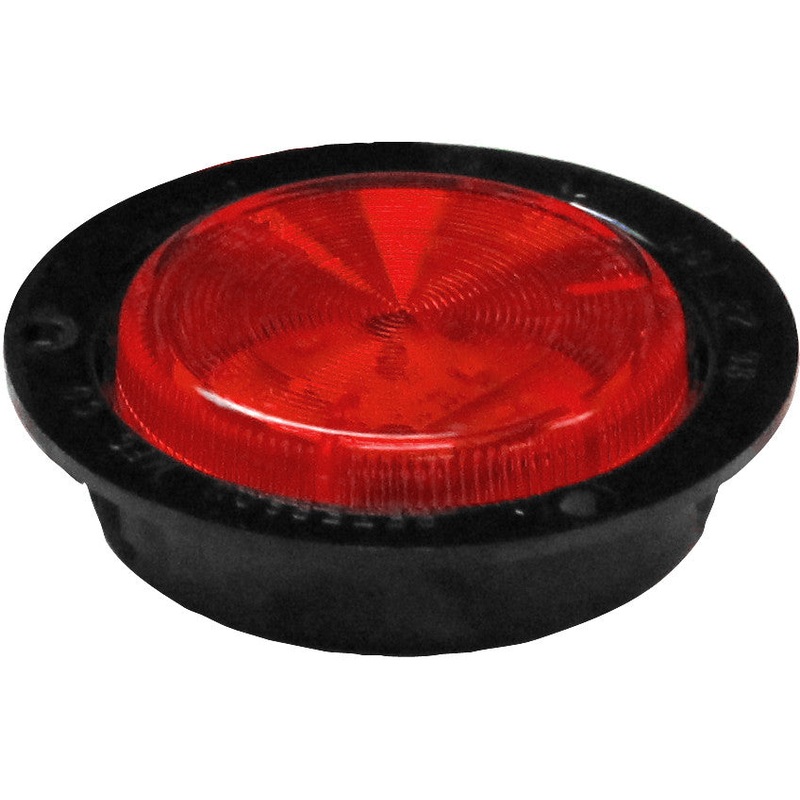 Piranha LED   M194FR   Red Flange Mount   2″ LED Clearance-Side Marker Light