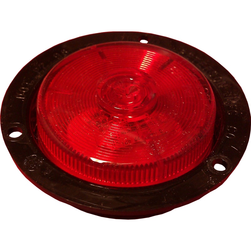 Piranha  LED   M195FR   Red Flange Mount   2″ LED Clearance & Side Marker Light