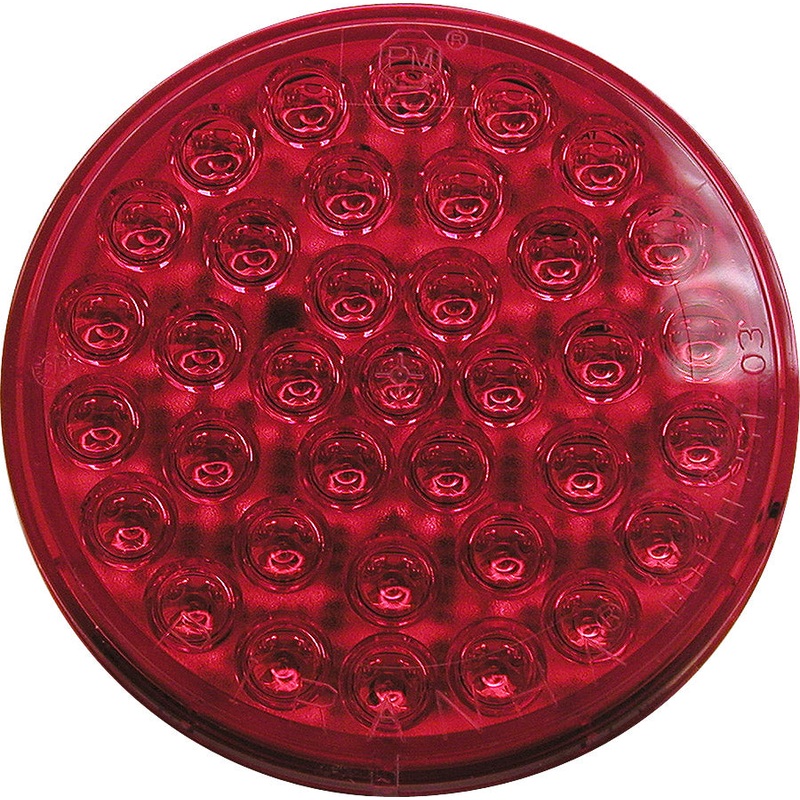 Piranha  LED   M417R   Red   4″ Round Stop, Turn, & Tail Light