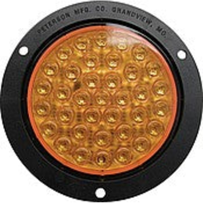 Piranha  LED   M418TA-P   Amber w-Flange & Adapter Plug   Amber Rear Turn Light