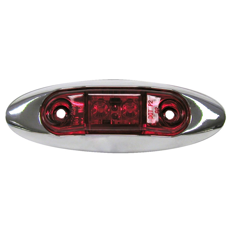 Piranha LED V168XR Red Kit Slim-Line Clearance & Side Marker Lights (6 Pcs)